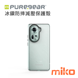 PureGear普格爾  OPPO Reno 11 11 Pro 冰鑽防摔減壓保護殼Slim Shell Plus -黑鑽